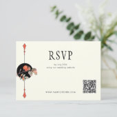 Midnight Autumn Wedding RSVP Kaartje (Staand voorkant)