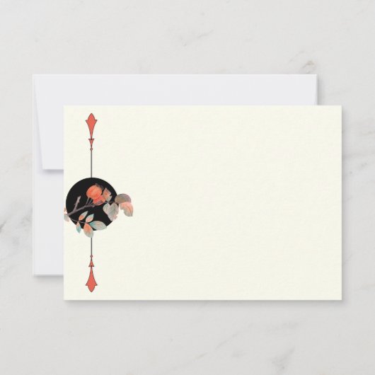 Midnight Autumn Wedding RSVP Kaartje (Achterkant)