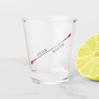 Midnight Autumn Wedding Shot Glas