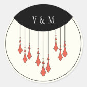 Midnight Autumn Wedding Sticker (Voorkant)