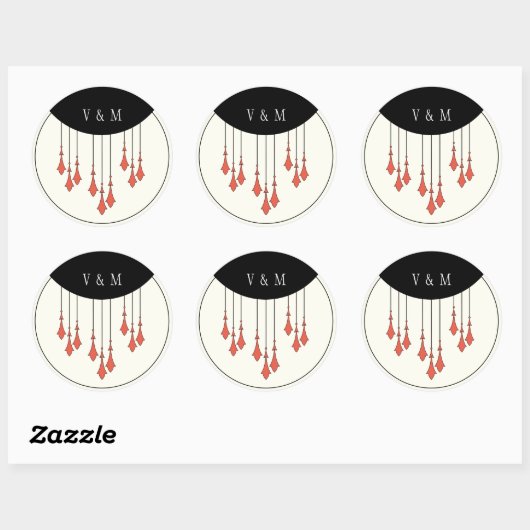 Midnight Autumn Wedding Sticker (Vel)