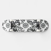 "Midnight" B&W Abstract Skateboard (Horizontaal)