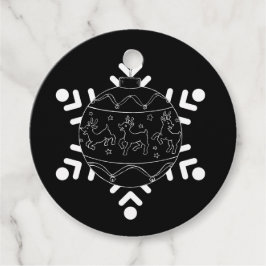 Midnight Baby Reindeer Napkins Bedankjes Labels