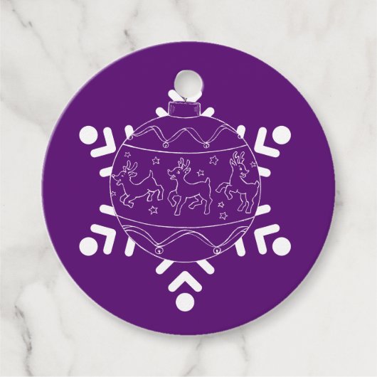 Midnight Baby Reindester Bedankjes Labels (Voorkant)