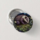 Midnight Badger Button (Voorkant /achterkant)