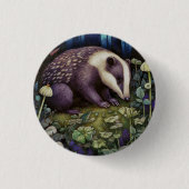 Midnight Badger Button (Voorkant)
