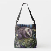 Midnight Badger Crossbody Tas (Achterkant)