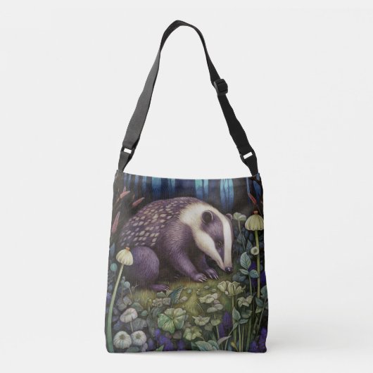 Midnight Badger Crossbody Tas (Achterkant)