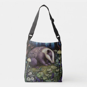 Midnight Badger Crossbody Tas