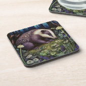 Midnight Badger Hard Plastic Onderzetter (Linkerzijde)