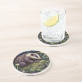 Midnight Badger Sandstone Onderzetter (Zijkant)