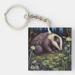 Midnight Badger Sleutelhanger