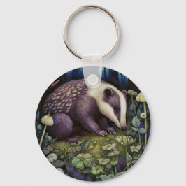 Midnight Badger Sleutelhanger