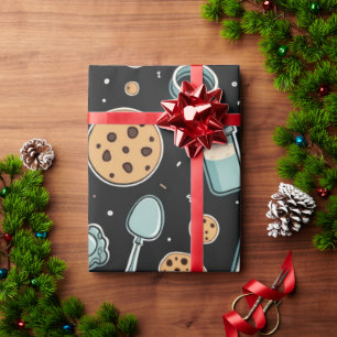 Midnight Baking Madness   Whimsical Cookie Cadeaupapier