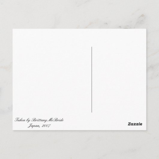 Midnight Bamboo Briefkaart (Achterkant)