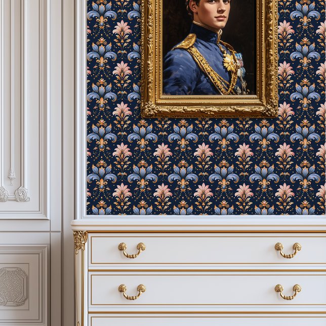 Midnight Baroque Bloom Princesscore Behang (Midnight Baroque Bloom Princesscore Wallpaper)