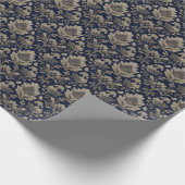 Midnight Baroque Wedding Cadeaupapier (Hoek)