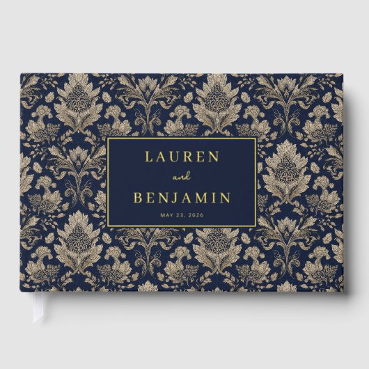 Midnight Baroque Wedding Gastenboek (Voorkant)