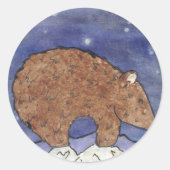 Midnight Beer Ronde Sticker (Voorkant)