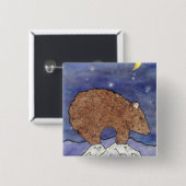 Midnight Beer Vierkante Button 5,1 Cm (Voorkant /achterkant)