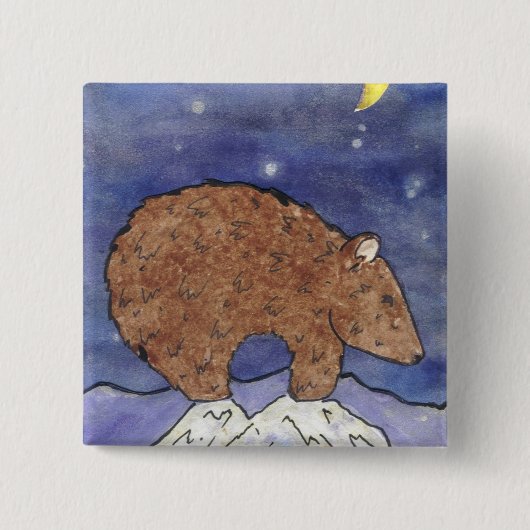 Midnight Beer Vierkante Button 5,1 Cm (Voorkant)