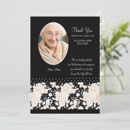 Midnight Bereavement Foto bedankt (Staand voorkant)