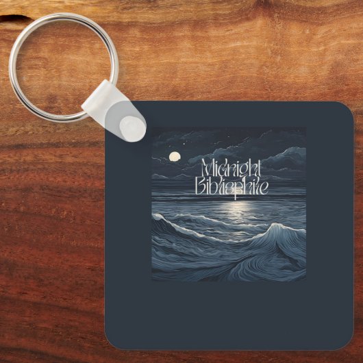 Midnight Bibliophile Logo Sleutelhanger (Voorkant)