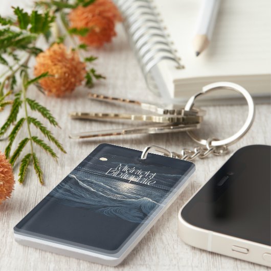 Midnight Bibliophile Logo Sleutelhanger (Voorkant Rechts)