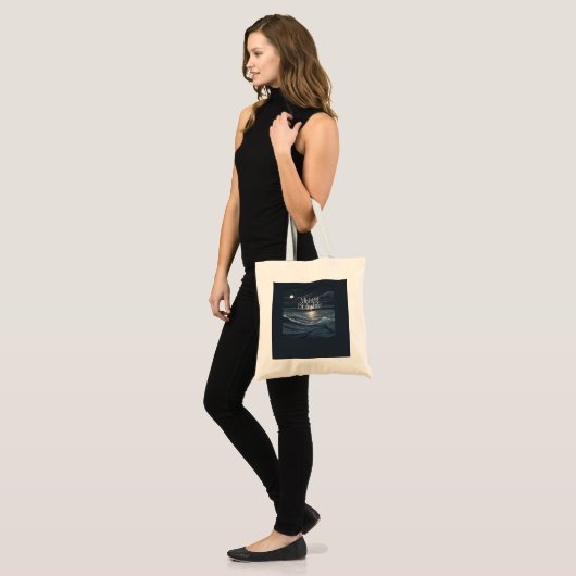 Midnight Bibliophile-Logo-Tas Tote Bag (Voorkant (model))
