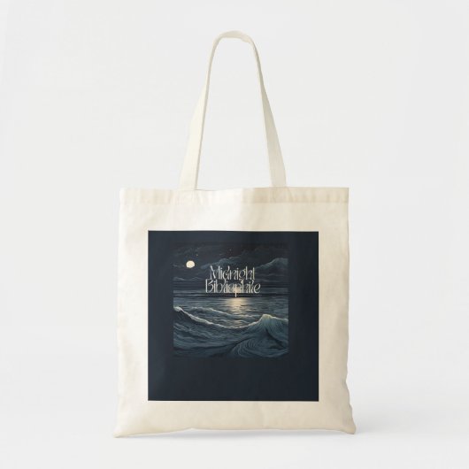 Midnight Bibliophile-Logo-Tas Tote Bag (Voorkant)