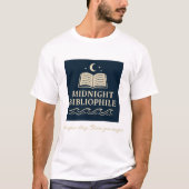 Midnight Bibliophile T-shirt (Voorkant)