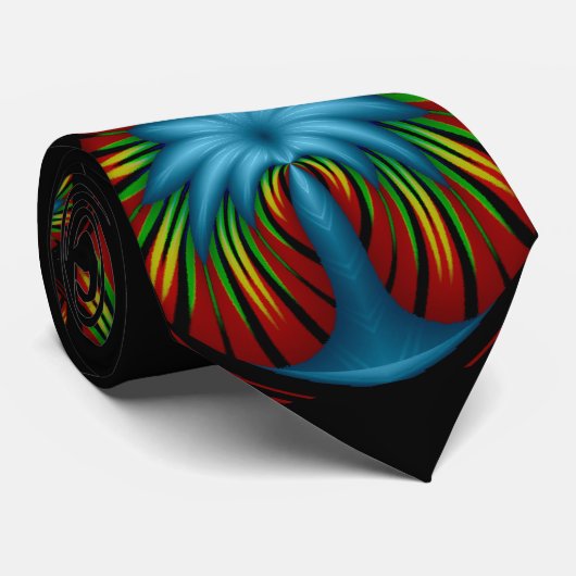 Midnight bij de Oasis moderne patroonkunst Stropdas (Opgerold)