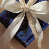 Midnight Black Cats– modern minimal Pattern Cadeaupapier