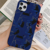 Midnight Black Cats– modern minimal Pattern iPhone 15 Case