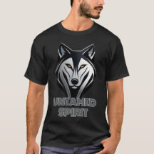 Midnight Black en Metallic Silver Wolf Logo Art