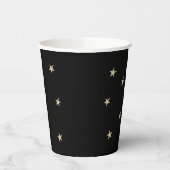 Midnight Black Silver Stars Wizard Party Paper Cup Papieren Bekers (Links)