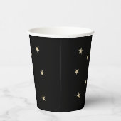 Midnight Black Silver Stars Wizard Party Paper Cup Papieren Bekers (Rechts)