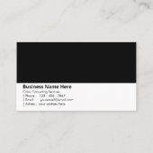 Midnight Black | "Sophisticated en krachtig" Visitekaartje (Achterkant)