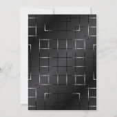 Midnight Black Under the Stars Uitnodiging voor ee (Achterkant)