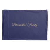 Midnight blauw en goud Hebreeuws Pesach Pesach Pes Kussensloop (Achterkant)