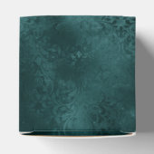 Midnight Blauwgroen Romance | Dark Satiny Grunge D Bedankdoosjes (Bovenkant)