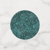 Midnight Blauwgroen Romance | Dark Satiny Grunge D Confetti (Kleine voorkant)