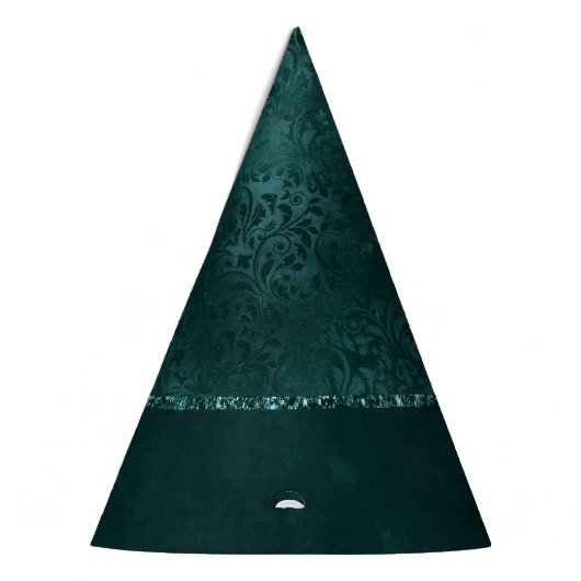 Midnight Blauwgroen Romance | Dark Satiny Grunge D Feesthoedjes (Links)