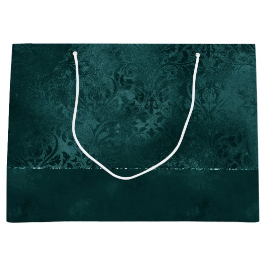 Midnight Blauwgroen Romance | Dark Satiny Grunge D Groot Cadeauzakje (Voorkant)