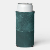 Midnight Blauwgroen Romance | Dark Satiny Grunge D Seltzer Blikjeskoeler (Seltzer Voorkant)