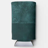 Midnight Blauwgroen Romance | Dark Satiny Grunge D Seltzer Blikjeskoeler (Voorkant)