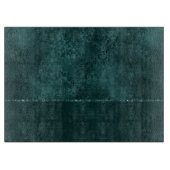 Midnight Blauwgroen Romance | Dark Satiny Grunge D Snijplank (Voorkant)