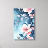 Midnight Bloom: Blush on Indigo Print (Voorkant)