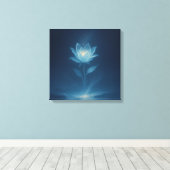 Midnight Bloom Canvas Afdruk (Insitu (Houten vloer))