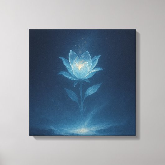 Midnight Bloom Canvas Afdruk (Voorkant)